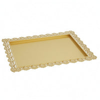 Iron Serving Tray Decorative Platter Easy to Clean for Home Entertaining, Hosts