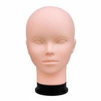 Realistic Skin Texture Makeup Practice Head Multifunctional Makeup Practice Mannequin Easy to Clean for Beginners, Cosplayers, Salon
