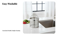 Kitchen Sink Strainer Basket Long-Lasting Stainless Steel Drain Strainer Stainless Steel Sink Strainer Rustproof Fine Mesh Drain