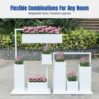 Metal Planter Box, Multi-Tier Flower Rack, Outdoor Garden, Restaurant Divider, Modern Pot Stand