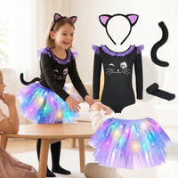 Cat Costume Layered Cat Costume Tulle for Girls, Kids, Halloween