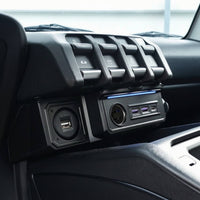 Console Panel with USB Ports Easy Installation Center Console Interface Socket USB Port Panel Rugged Car Adapter Long-Lasting