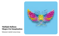Photo Prop Butterfly Wings Costume Easy to Wear Inflatable Angel Wings Multi-Functional for Children, Girls, Festivals, Outdoor Play