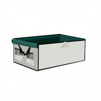Folding Cart Cover Handhold Cutout Folding Wagon Mesh Covering Pockets Outdoor Storage