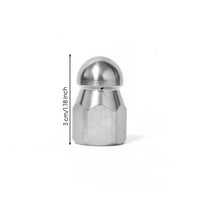 Multi-Jet Design High Pressure Drain Jetter Nozzle Stainless Steel Sewer Jetter Nozzle Clog Remover for Municipal Workers, DIY Enthusiasts