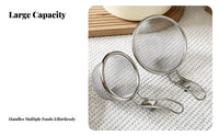 Hot Pot Skimmer Spoon Fine Mesh Stainless Steel Food Strainer Easy to Clean Skimmer Ladle