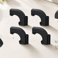 4 Pieces Cart Canopy Mounting Parts Replacement Canopy Mounting Brackets with Screws Weather-Resistant for Campers
