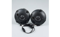 Noise-Reducing Adhesive-Back Speakers Compact USB Speakers Slim Plug-and-Play for Students, Home Office, Dorm Room, Study