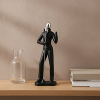 Minimalist Tabletop Ornament Modern Human Figurine Slim Resin Statue Artistic for TV Cabinet