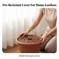 Flower Pot Soil Protector Customizable Flower Pot Soil Guard Pet Digging Barrier Sturdy Material Gardening Supply for Indoor