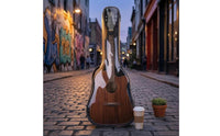 Transparent Guitar Bag Rubber Bottom Classical Guitar Full Bag-Length Zip