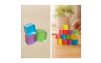 Jelly Cube Squeezable Jelly Cubes Fidget Block Soft Building Block Tactile for Children, Desk, Classroom