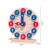 Movable Hands Fine Motor Skills Educational Toy Number Shape Clock for Kids