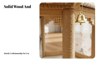 Space Saving Chinese Design Cat Tree Stable Structure Cat Condo with Scratching Posts Sturdy Construction for Cats, Kittens, Indoors