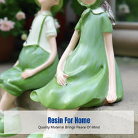 Garden Hanging Leg Doll Decoration, Outdoor Courtyard Ornament, Living Room TV Stand, Balcony, Terrace, Cute Resin Figurine
