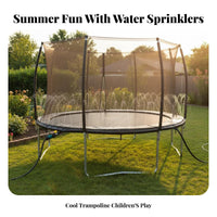 Trampoline Sprinkler Summer Fun Bouncing Water Playground Sprinkler Easy Installation Garden Cooling Tool for Children, Parents, Backyard, Lawn