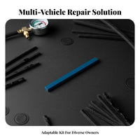 Emergency Tool Tubeless Tire Plug Set Quick Repair Puncture Plug Kit Portable Vehicle Maintenance Supply Easy to Use for Car Owners, Motorcyclists, Tricycle Riders, Travel, Garage