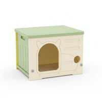 HDPE Ventilated Pet House Year-Round Plastic Pet House Easy Clean Moisture-Resistant