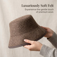 Full Wool Felt Sauna Hat for Women and Men, Reusable Absorbent Steam Room Cap, Bathhouse Accessories for Gifts
