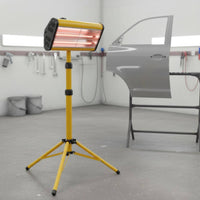 High Power Handheld Infrared Paint Dryer Fast Drying Auto Body Repair Heat Lamp Even Heating Handheld Paint Dryer for Professionals, Spray Booth