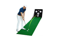 Golf Chipping and Putting Practice Portable Golf Practice Mat with Target Net Compact Practice Tool for Golfers, Beginners, Backyard, Garage