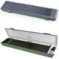 EVA Liner Leader Storage Box ABS Plastic Carp Tackle Organizer Transparent Lid Fishing Hook Storage Box Snap Closure