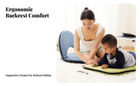 Back Support Foldable Legless Backrest Chair Minimalist Design Japanese Backrest Chair Multi-Functional Floor Seat No Assembly Required for New Mothers, Meditators, Dorm Room, Bedroom, Bay Window, Meditation