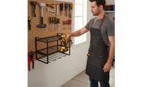 Multi-Layer Electric Drill Storage Rack Easy Installation Drill Charging Station Organizer Space Saving Power Tool Organizer Heavy Duty for DIY Enthusiasts, Woodworkers, Mechanics, Workshop, Garage, Shed