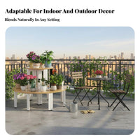 Indoor & Outdoor Use four-tier Corner Plant Stand Floor-Standing Pot Holder Multitiered Design Tiered Shelf Stepped Layout for Gardeners, Apartment Dwellers, homeowners, Balcony, Living Room, Bedroom, Office