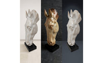 animal Head Sculpture animal Head Bust Statue for Art Collectors, Entryway, Office