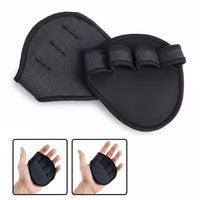 2 Pieces Weightlifting Palm Pads Wear Resistant Fingerless Gym Hand Guards Breathable Fingerless Palm Protectors for Athletes