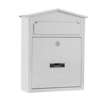 Surface-Mounted Mailbox Metal Lockable Mail Box