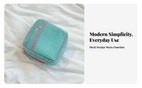 Lightweight Mini Mesh Cosmetic Pouch Multipurpose Portable Makeup Bag Easy to Clean for Travelers, Students, Daily Use, Bathroom, Handbag