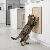 Cat Scratching Mat Natural Cat Scratcher with Adhesive Backing Sisal Scratching Pad Secure Sisal Scratcher Eco-Friendly for Cats