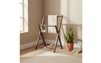 Foldable Floor Garment Rack Minimalist Clothes Rack with Shelf Versatile Closet Organizer Space-Saving for Bedroom, Dressing Room, Entryway