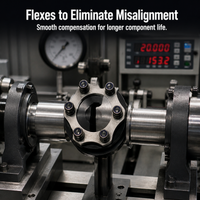 DJM Series Diaphragm Coupling for High Torque Applications, 45# Steel Flexible Disc Coupling