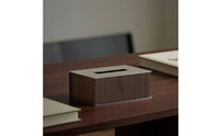 Tissue Box Cover with Stainless Surface Refills Rectangular Tissue Box Cover Modern Holder for Living Room, Bedroom