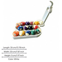 Molded Channels Handheld Billiards Rack Sturdy Pool Rack Slim Design Sports Equipment Long-Lasting