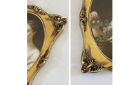 Oval Picture Frame Baroque Classic for Vanity