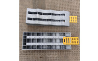 2 Pieces RV Leveling Ramp Heavy Duty Tire Leveling Block Reinforced Ribs Vehicle Equipment for Campers, Camping