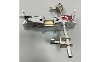 Metal Cowbell Clamp Knurled Cowbell Bracket Silver-Toned Drum Mounting Bracket Stable for Drummers, Percussionists, Live Stage, Rehearsal Areas