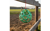 Hollow Design Horse Hay Feeder Ball Interactive Hanging Hay Feeder Ball Foraging Support Hanging Feeding Toy Stress Relief for Horses, Sheep, Farm, Pasture