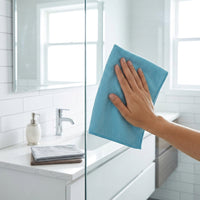 40x40 cm Microfibre Cloth, Streakless Glass Cleaning, Lintless Cleaning Cloths, Premium Microfibre with Hemmed Edges