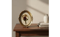 Ornate Oval Picture Frame Hand Crafted Vintage Oval Picture Frame for Entryway Decor