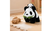 Mother and Baby Panda Toy Electronic Walking Panda Toy Soft Fuzzy Standing