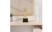 Children's Award Trophy Easy to Customize Diminutive Golden Trophy Lightweight Design Customizable Competition Prize for Students, Talent Shows