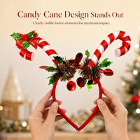 Christmas Candy Cane Headband for Holiday Parties and Performances