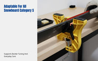 Snowboard Tuning Bracket, Clamp for Board Maintenance, Soft Plastic, Secure Support for Repairs