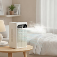 Air Cooler with Mist Personal Mini Air Cooler Desktop Cooling Fan Portable Misting Fan Evaporative for Desk, Office