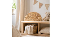 Wooden Rainbow Stacker Wood Rainbow Stacking Toy Exploratory Wooden Arch Blocks for Young Children, Kids, Playroom, Nursery, Classroom